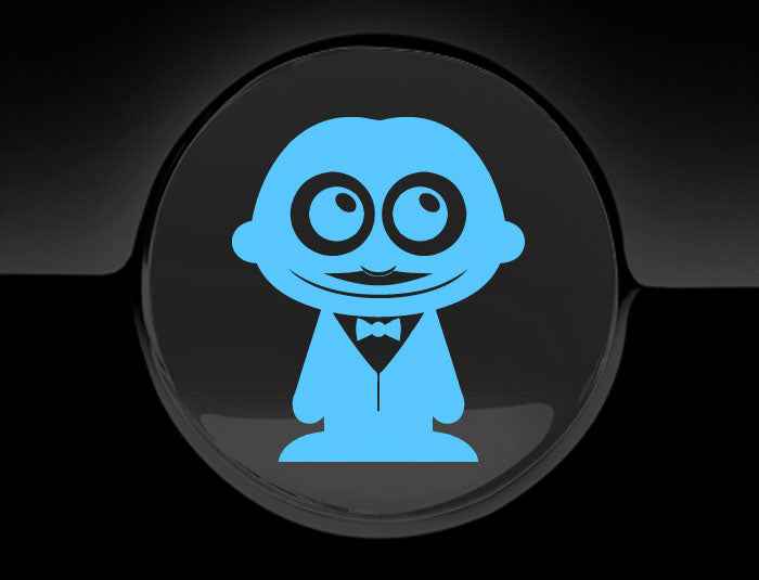 Adorable Waiter Fuel Cap Car Sticker