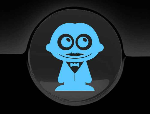 Adorable Waiter Fuel Cap Car Sticker