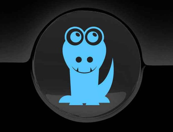 Adorable Alligator Fuel Cap Car Sticker