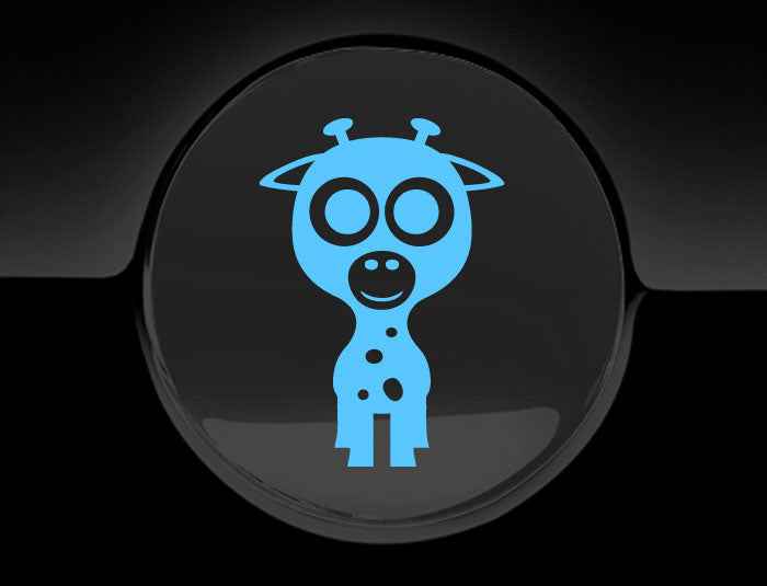 Adorable Giraffe Fuel Cap Car Sticker