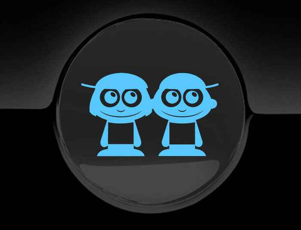 Adorable Boys Fuel Cap Car Sticker