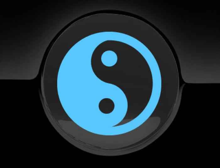 Yin Yang Fuel Cap Cover Car Sticker