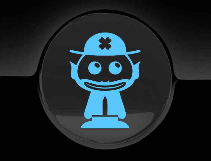 Adorable Leprechaun Fuel Cap Car Sticker