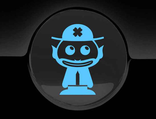 Adorable Leprechaun Fuel Cap Car Sticker