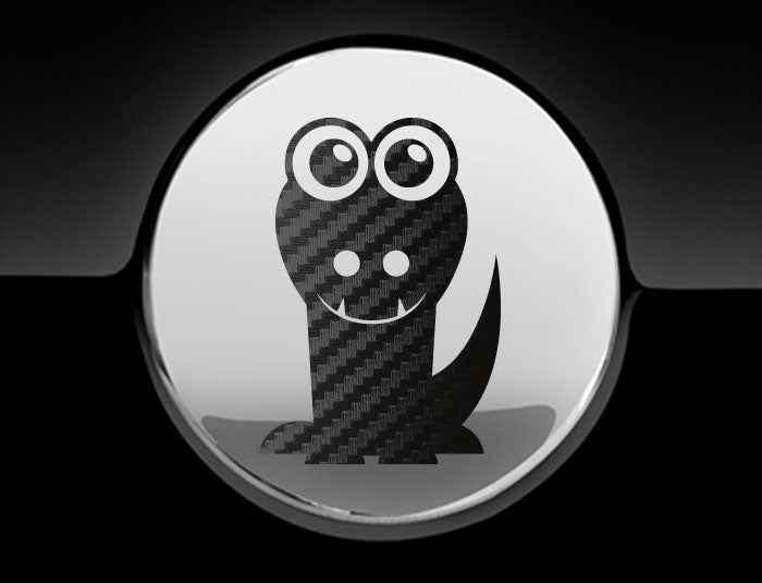 Adorable Alligator Fuel Cap Car Sticker