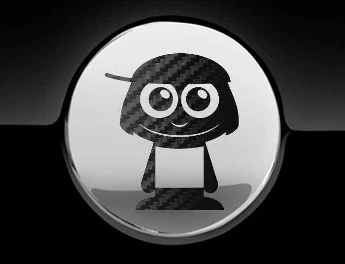 Adorable Child Fuel Cap Car Sticker