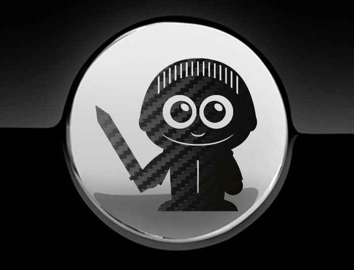 Adorable Knight Fuel Cap Car Sticker
