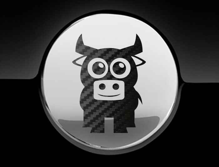 Adorable Bull Fuel Cap Car Sticker
