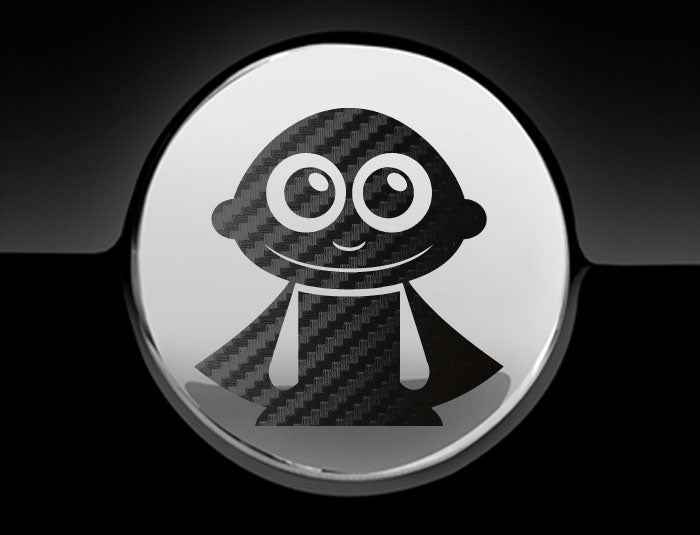 Adorable Superhero Fuel Cap Car Sticker
