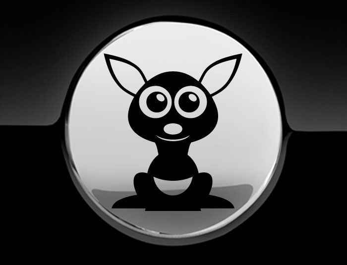 Adorable Kangaroo Fuel Cap Car Sticker