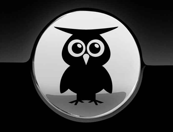 Adorable Owl Fuel Cap Car Sticker