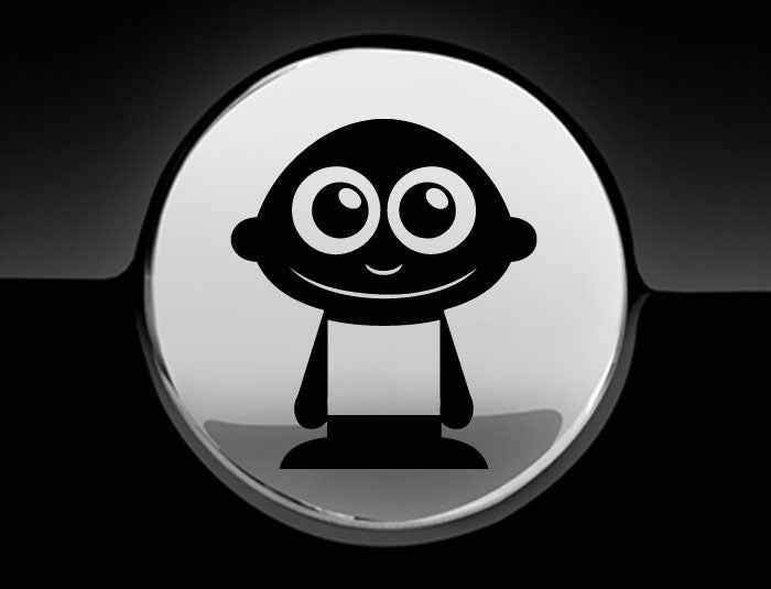 Adorable Boy Fuel Cap Car Sticker