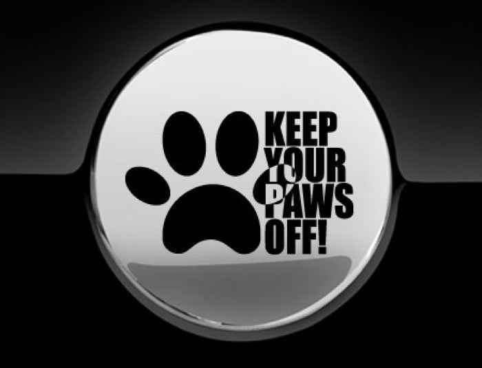 Keep Your Paws Off Fuel Cap Cover Car Sticker