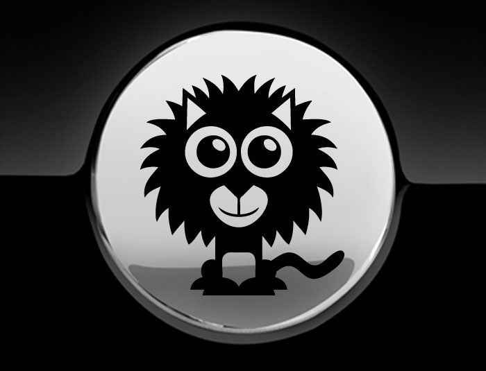 Adorable Lion Fuel Cap Car Sticker