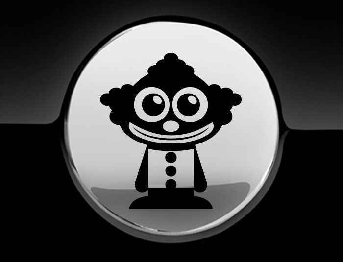 Adorable Clown Fuel Cap Car Sticker