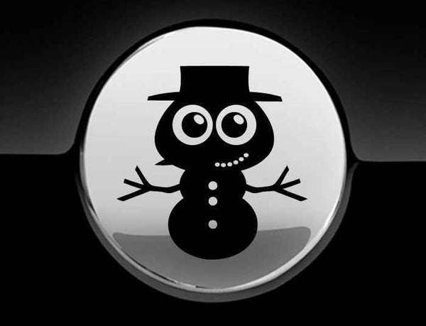 Adorable Snowman Fuel Cap Car Sticker