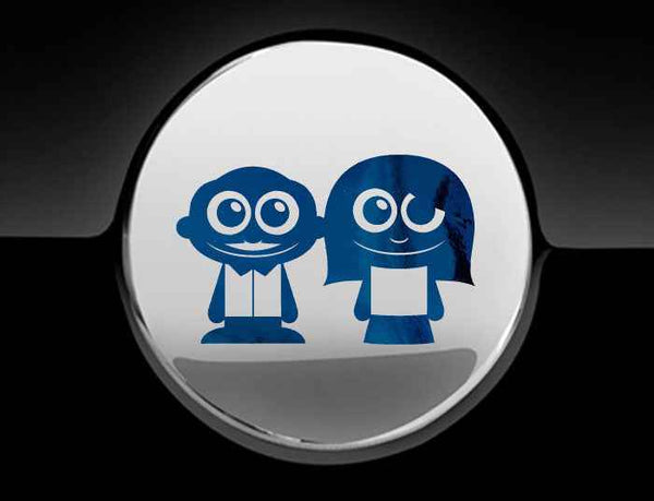Adorable Parents Fuel Cap Car Sticker