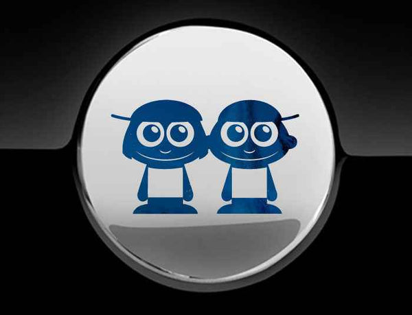 Adorable Boys Fuel Cap Car Sticker