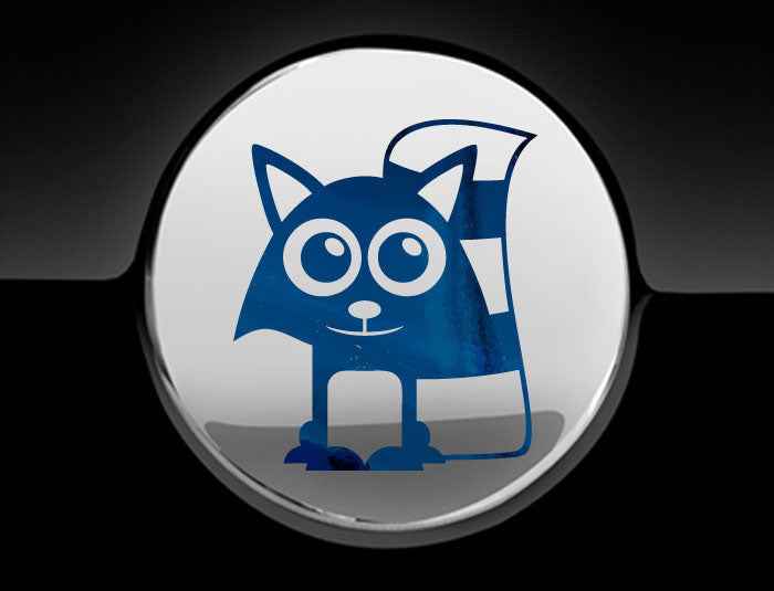 Adorable Raccoon Fuel Cap Car Sticker