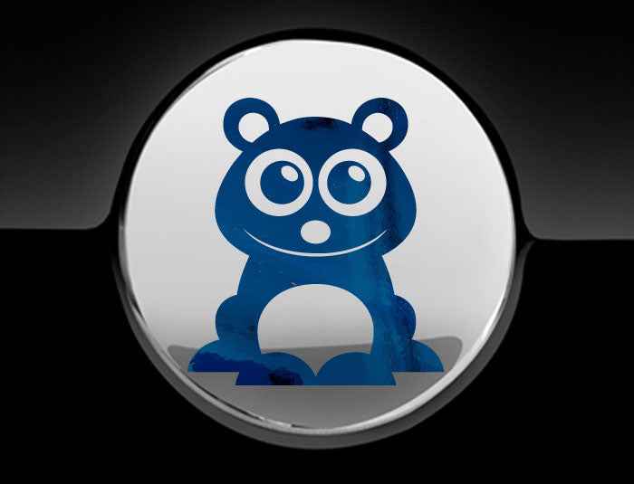Adorable Panda Fuel Cap Car Sticker