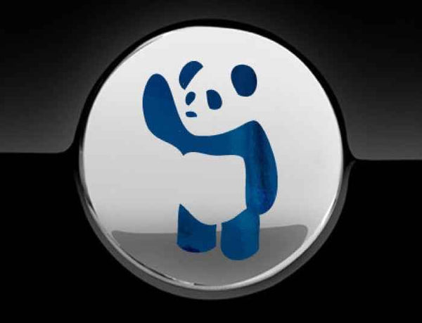 Waving Panda Fuel Cap Cover Car Sticker