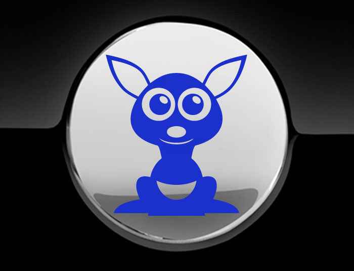 Adorable Kangaroo Fuel Cap Car Sticker