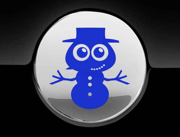 Adorable Snowman Fuel Cap Car Sticker