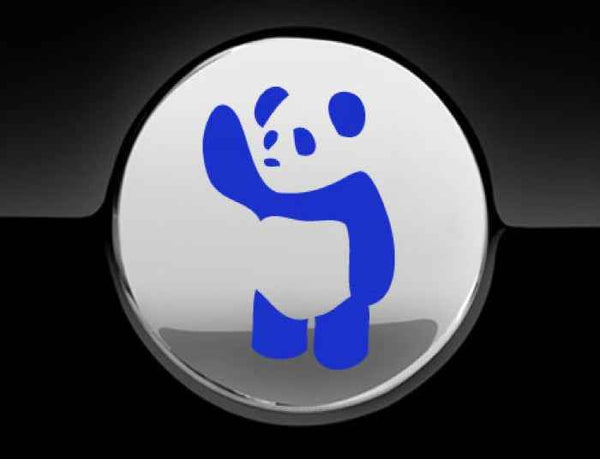 Waving Panda Fuel Cap Cover Car Sticker