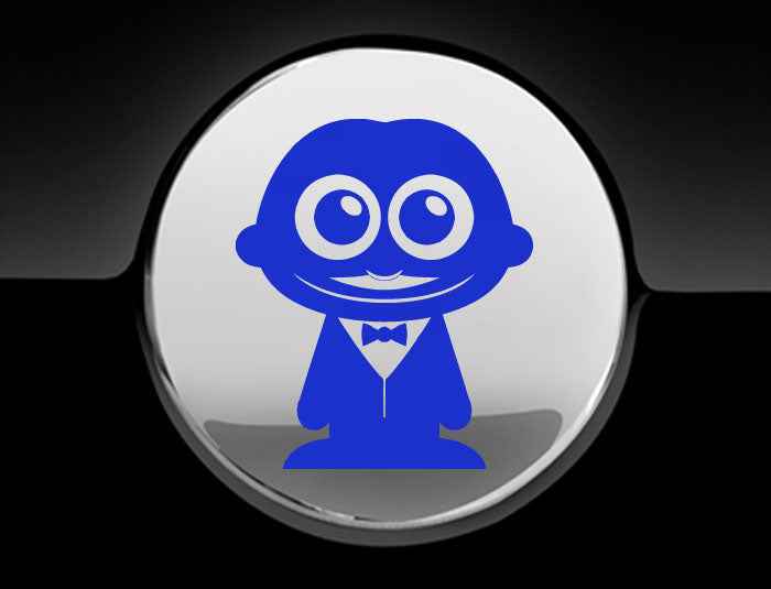 Adorable Waiter Fuel Cap Car Sticker