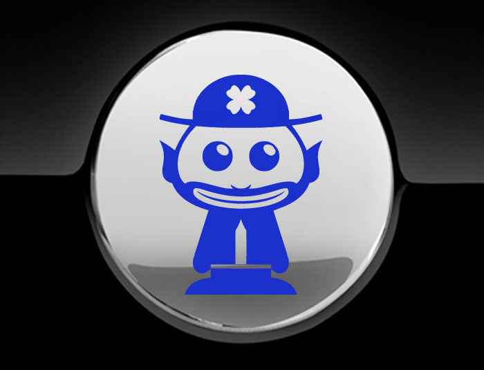 Adorable Leprechaun Fuel Cap Car Sticker