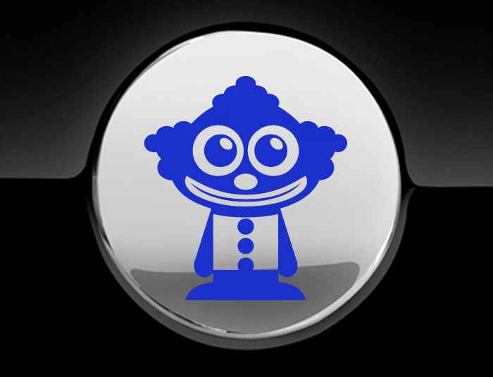 Adorable Clown Fuel Cap Car Sticker