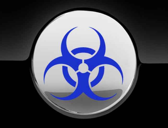 Biohazard Fuel Cap Cover Car Sticker