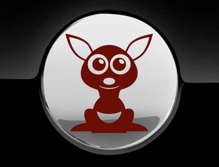 Adorable Kangaroo Fuel Cap Car Sticker