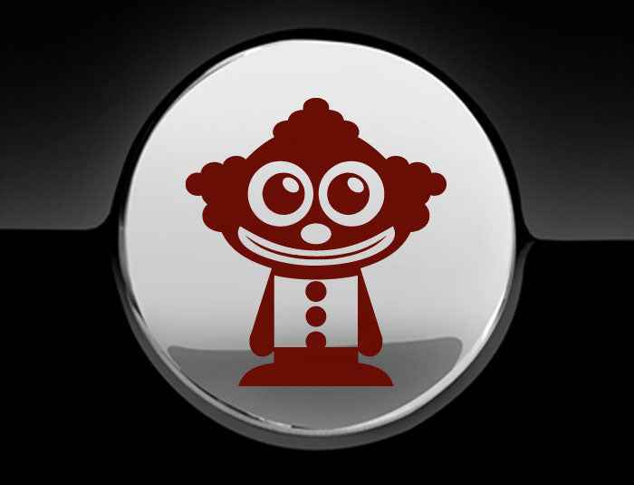Adorable Clown Fuel Cap Car Sticker
