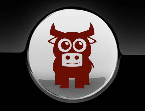 Adorable Bull Fuel Cap Car Sticker