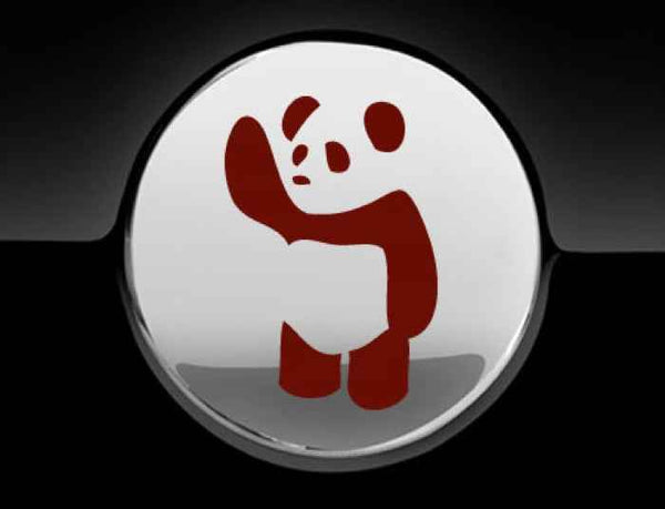 Waving Panda Fuel Cap Cover Car Sticker