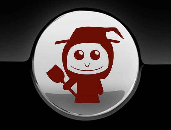 Adorable Witch Fuel Cap Car Sticker