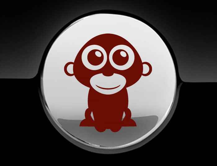 Adorable Gorilla Fuel Cap Car Sticker