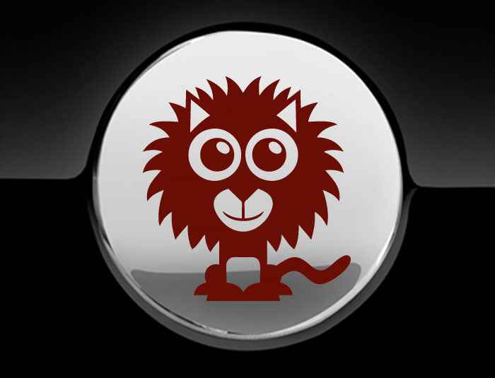 Adorable Lion Fuel Cap Car Sticker