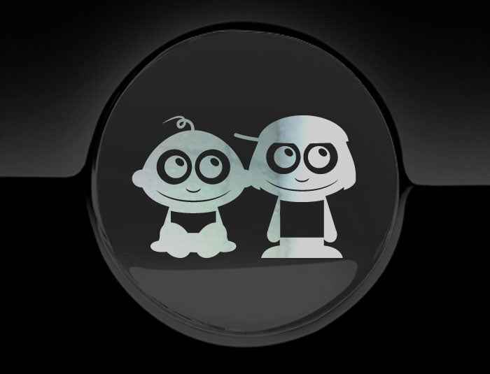 Adorable Children Fuel Cap Car Sticker
