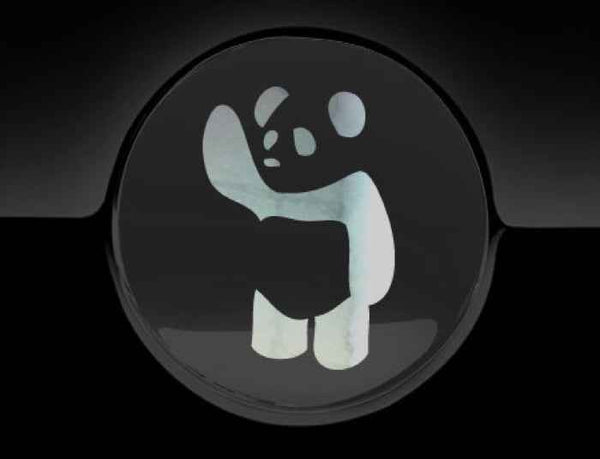Waving Panda Fuel Cap Cover Car Sticker
