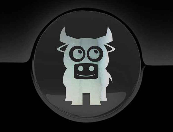 Adorable Bull Fuel Cap Car Sticker