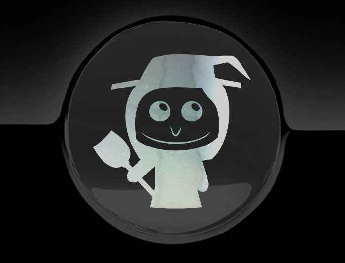 Adorable Witch Fuel Cap Car Sticker