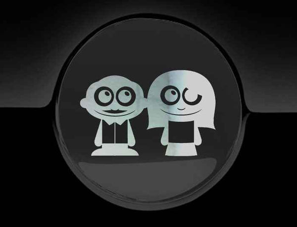 Adorable Parents Fuel Cap Car Sticker