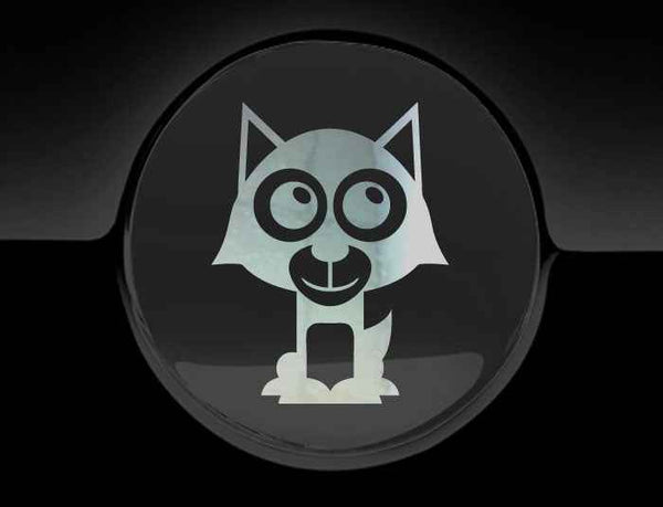 Adorable Wolf Fuel Cap Car Sticker