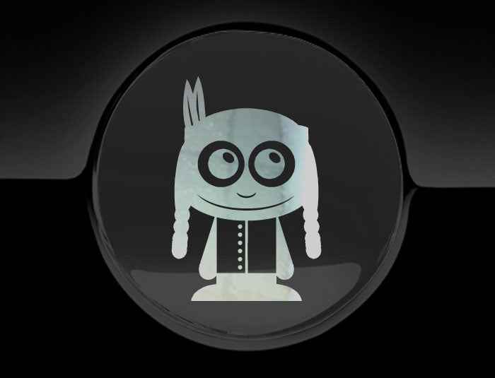 Adorable Indian Fuel Cap Car Sticker
