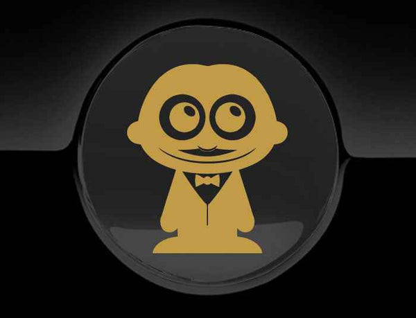Adorable Waiter Fuel Cap Car Sticker