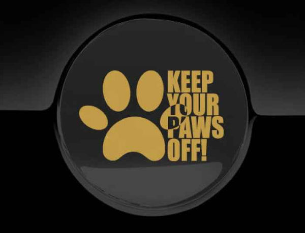 Keep Your Paws Off Fuel Cap Cover Car Sticker