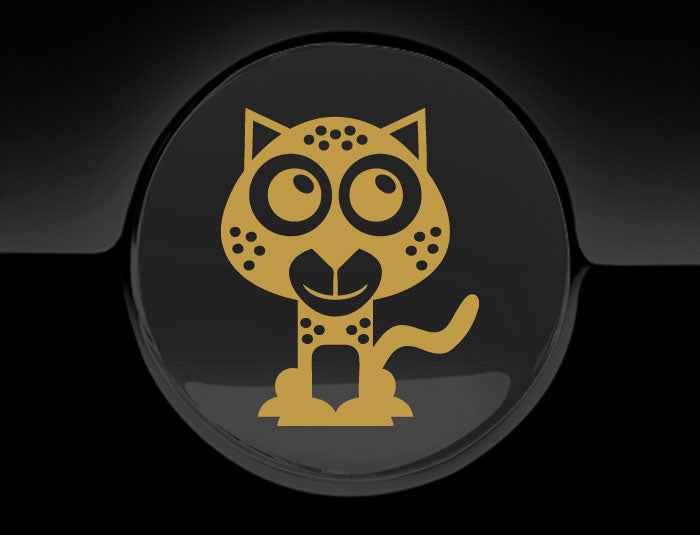 Adorable Cheetah Fuel Cap Car Sticker