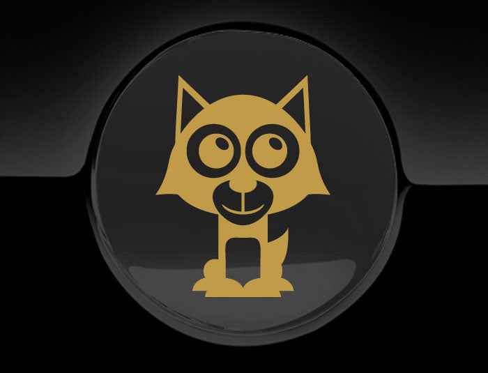 Adorable Wolf Fuel Cap Car Sticker
